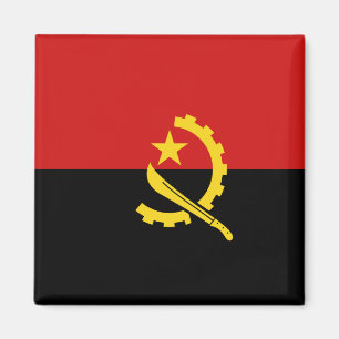Imán de la bandera de Angola