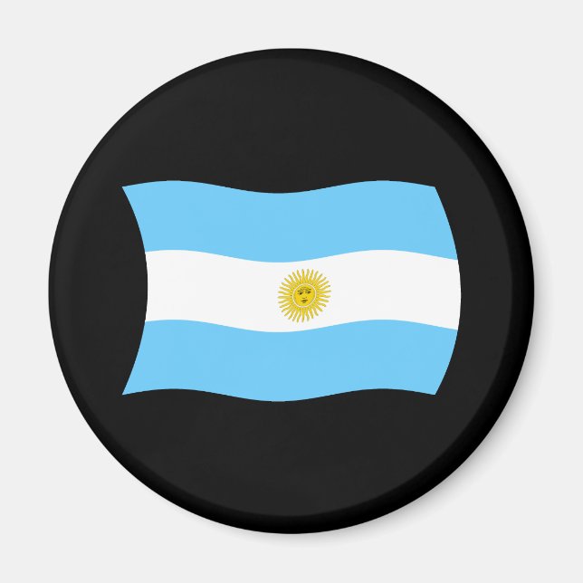 Imán de la Bandera de Argentina (Frente)