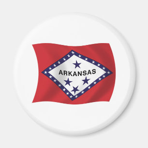 Imán de la bandera de Arkansas