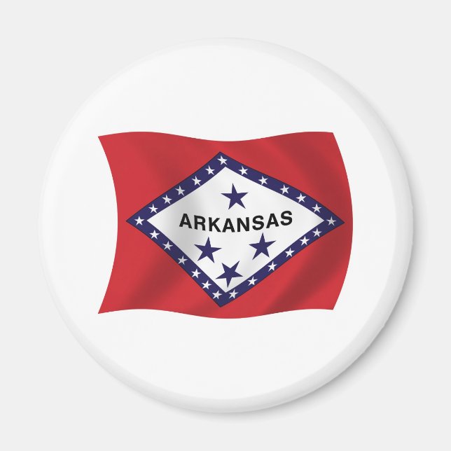 Imán de la bandera de Arkansas (Frente)