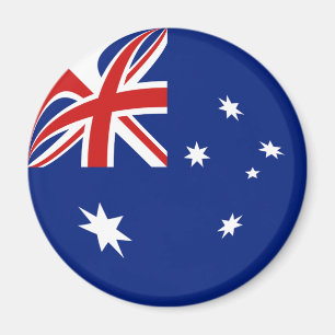 Imán de la bandera de Australia Fisheye