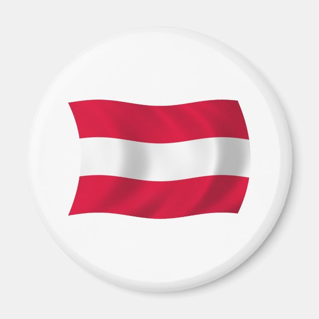 Imán de la bandera de Austria (Frente)
