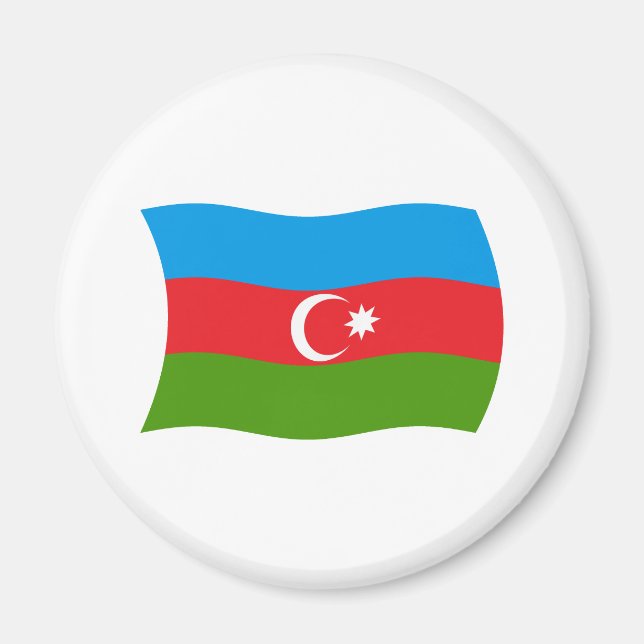 Imán de la bandera de Azerbaiyán (Frente)