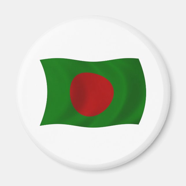 Imán de la bandera de Bangladesh (Frente)