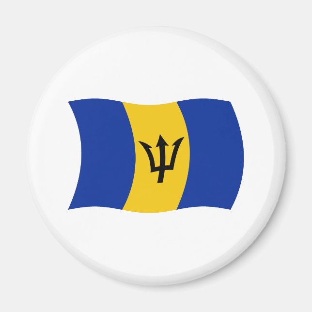 Imán de la bandera de Barbados (Frente)