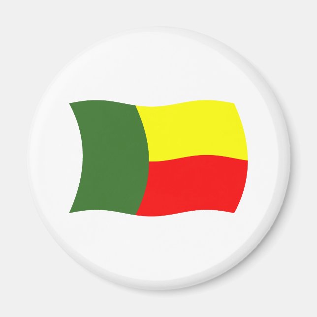 Imán de la bandera de Benín (Frente)