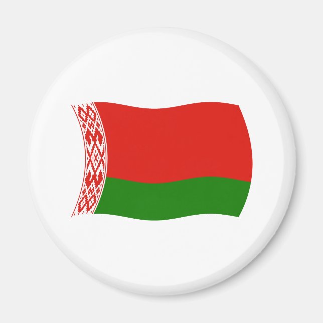 Imán de la bandera de Bielorrusia (Frente)