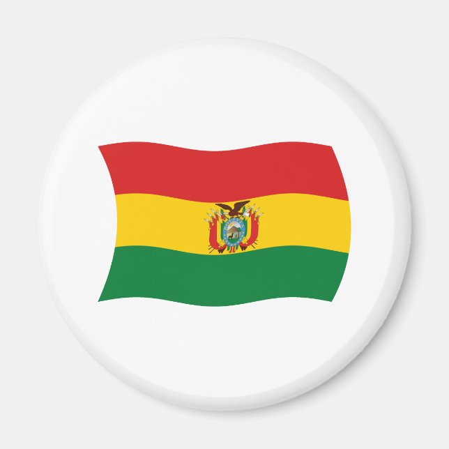 Imán de la Bandera de Bolivia (Frente)