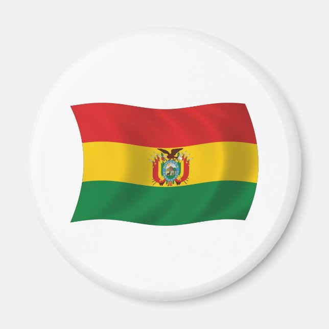 Imán de la Bandera de Bolivia (Frente)