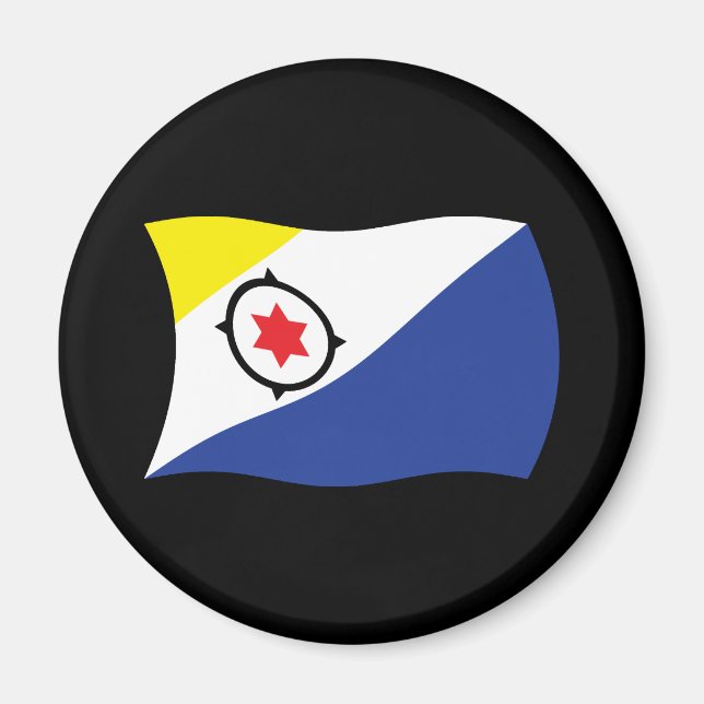 Imán de la bandera de Bonaire (Frente)