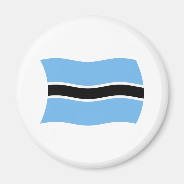 Imán de la bandera de Botsuana (Frente)