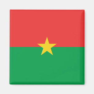 Imán de la bandera de Burkina Faso