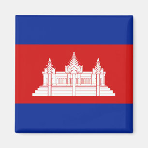 Imán de la bandera de Camboya