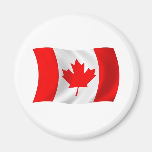 Imán de la bandera de Canadá (Frente)