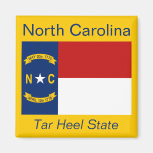 Imán de la bandera de Carolina del Norte