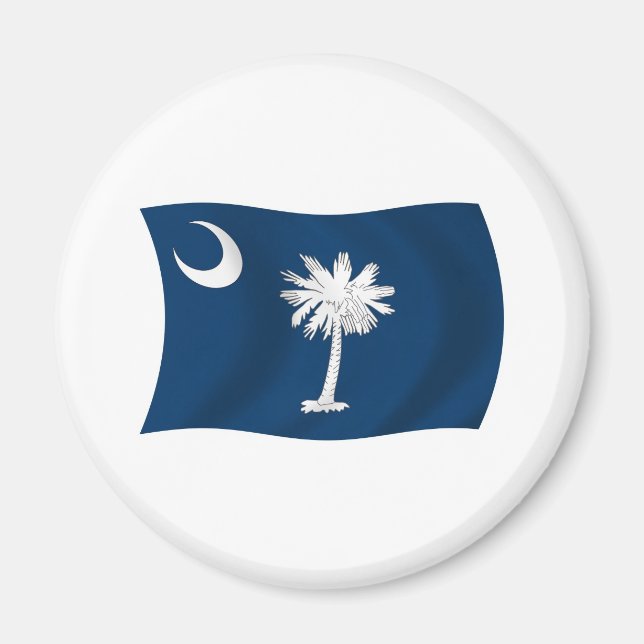 Imán de la bandera de Carolina del Sur (Frente)