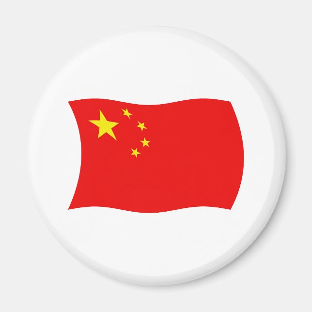 Imán de la bandera de China (Frente)