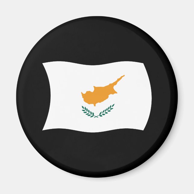 Imán de la bandera de Chipre (Frente)