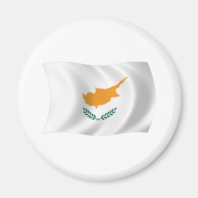 Imán de la bandera de Chipre (Frente)