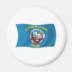 Imán de la bandera de Coeur d'Alene