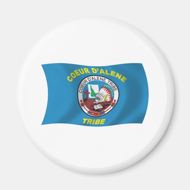 Imán de la bandera de Coeur d'Alene (Frente)