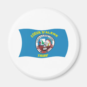 Imán de la bandera de Coeur d'Alene