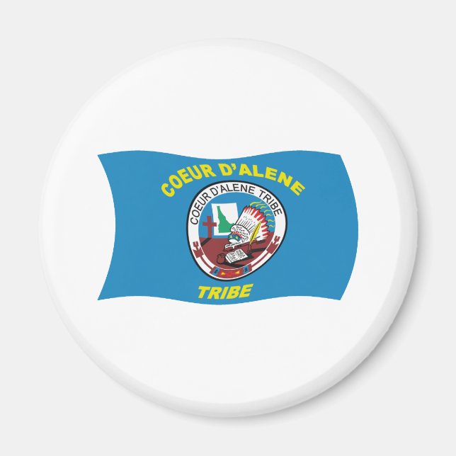 Imán de la bandera de Coeur d'Alene (Frente)