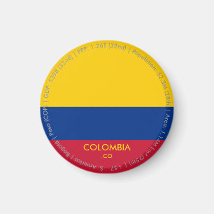 Imán de la bandera de Colombia