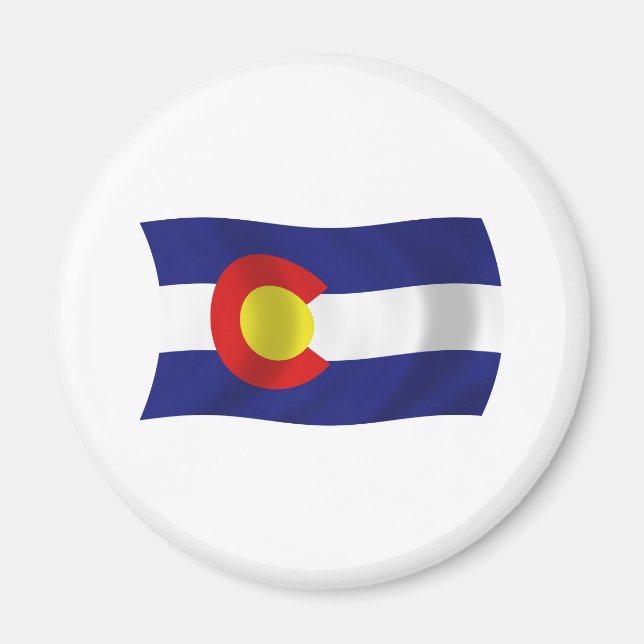 Imán de la bandera de Colorado (Frente)