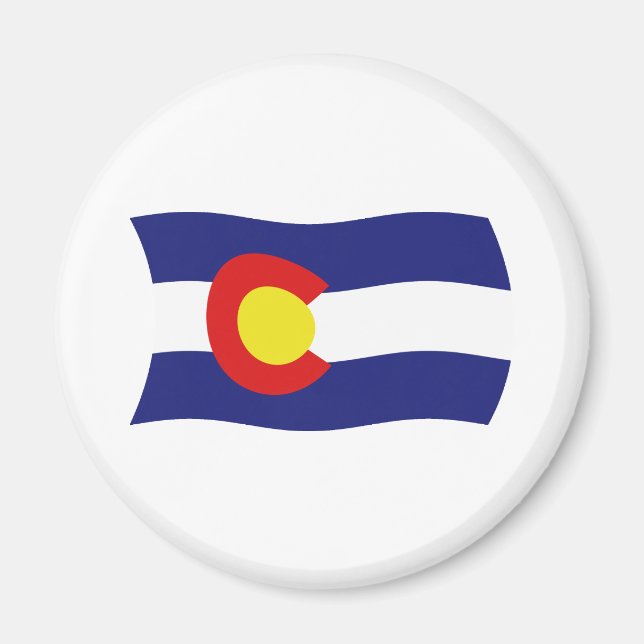Imán de la bandera de Colorado (Frente)