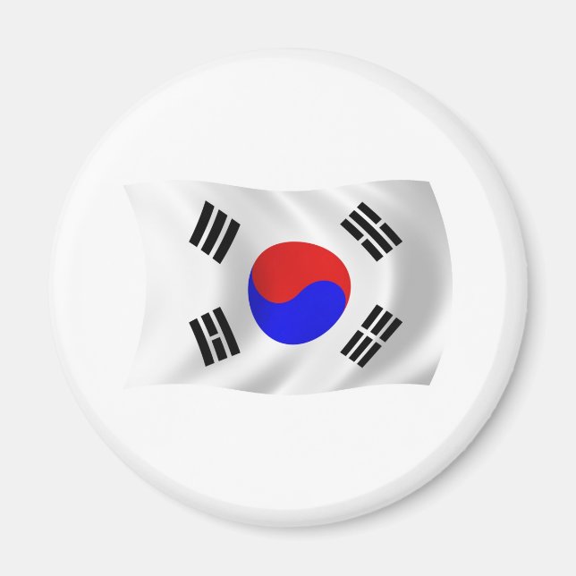 Imán de la bandera de Corea del Sur (Frente)