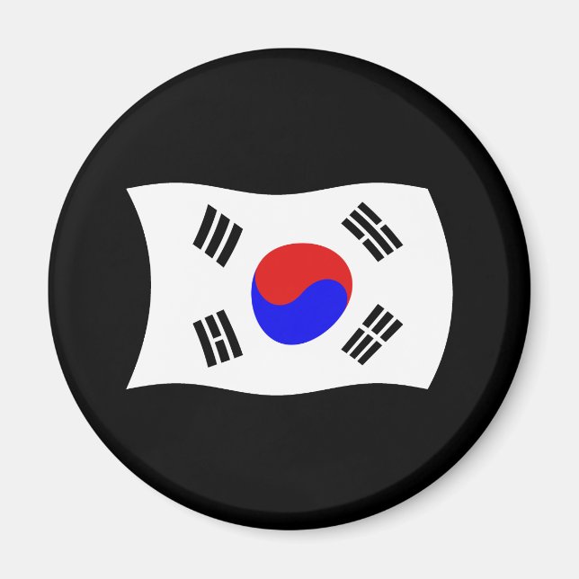 Imán de la bandera de Corea del Sur (Frente)