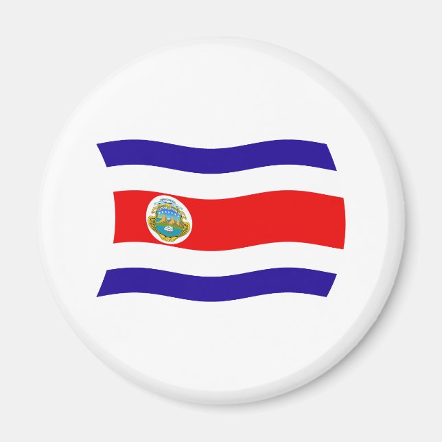 Imán de la Bandera de Costa Rica (Frente)