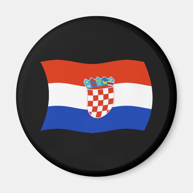 Imán de la bandera de Croacia (Frente)