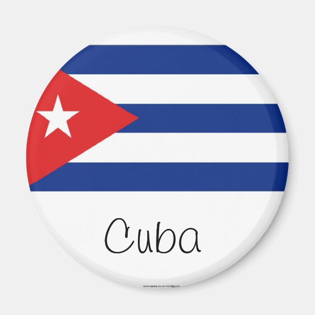 imán de la bandera de Cuba (Frente)
