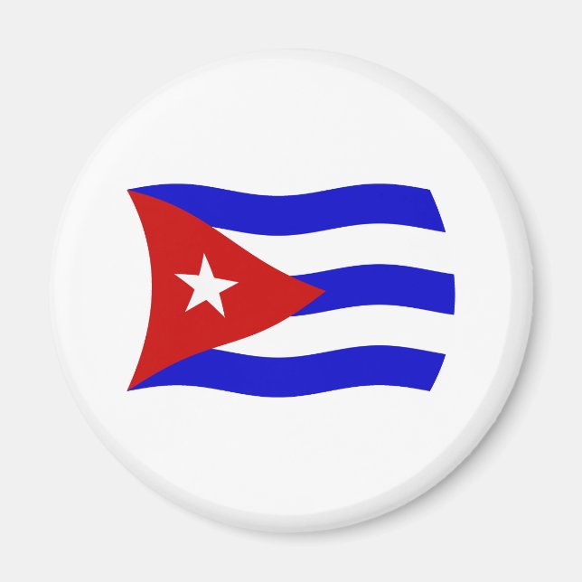Imán de la Bandera de Cuba (Frente)