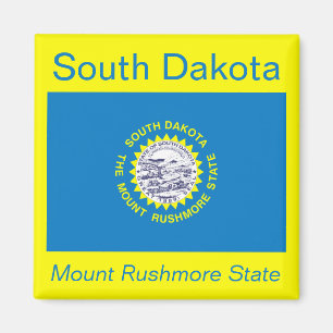 Imán de la bandera de Dakota del Sur