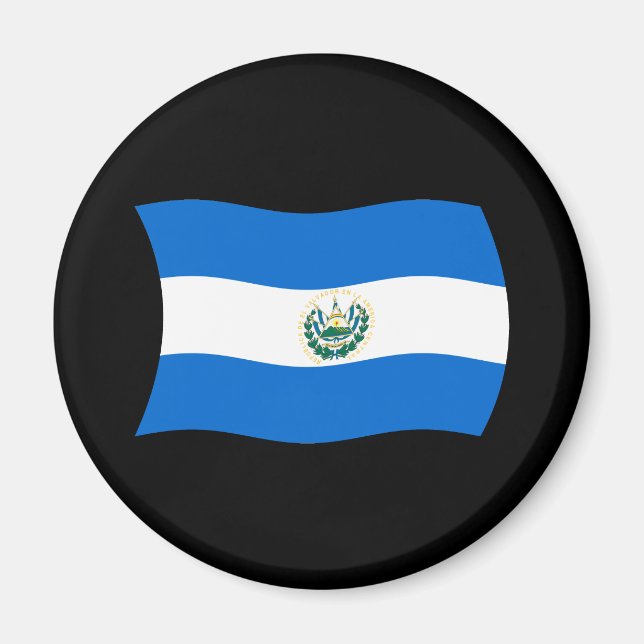 Imán de la Bandera de El Salvador (Frente)
