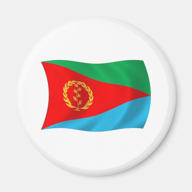 Imán de la bandera de Eritrea (Frente)