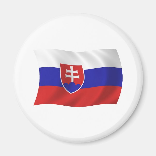 Imán de la bandera de Eslovaquia (Frente)