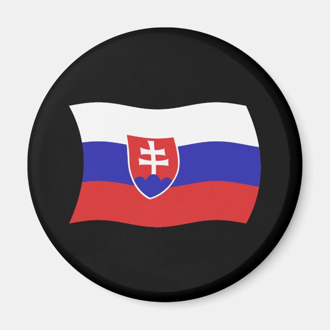 Imán de la bandera de Eslovaquia (Frente)