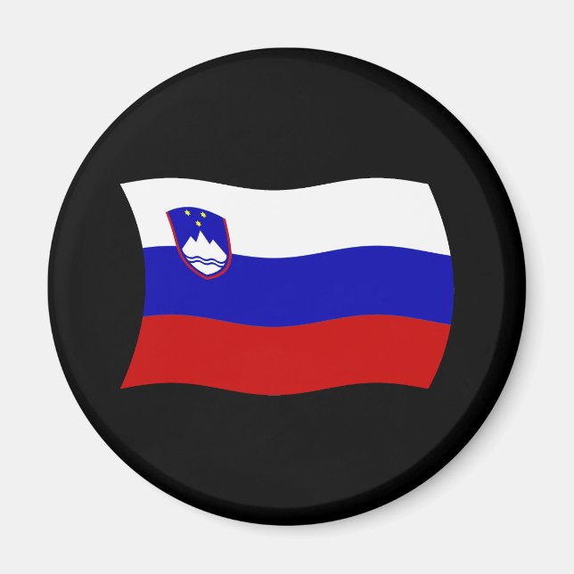 Imán de la bandera de Eslovenia (Frente)