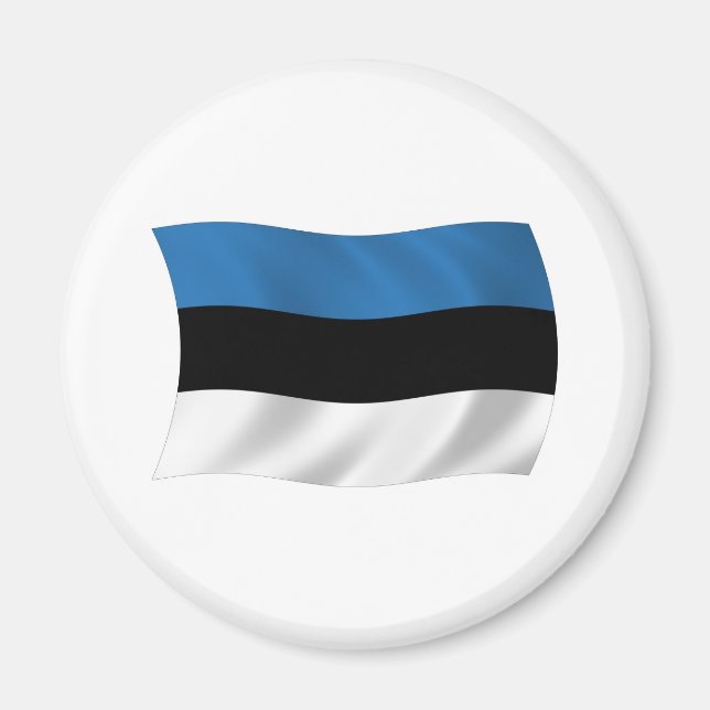 Imán de la bandera de Estonia (Frente)