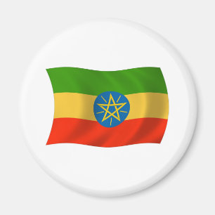 Imán de la bandera de Etiopía