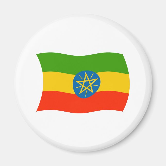 Imán de la bandera de Etiopía (Frente)