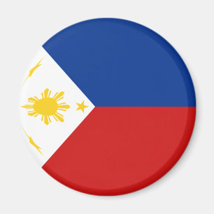 Imán de la bandera de Filipinas Fisheye