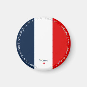 Imán de la bandera de Francia