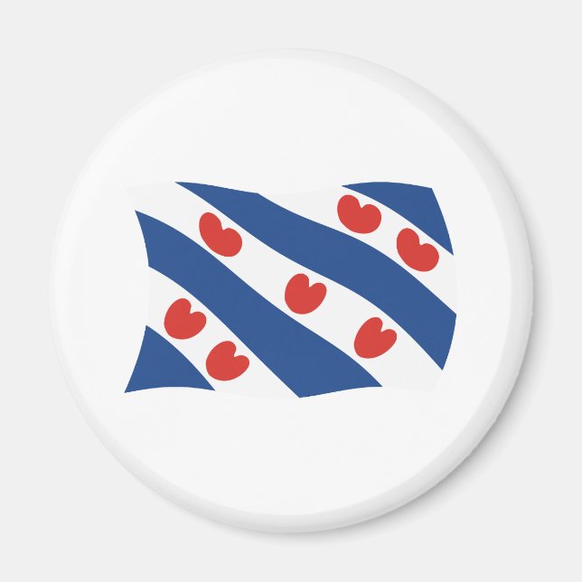 Imán de la bandera de Frisia (Frente)