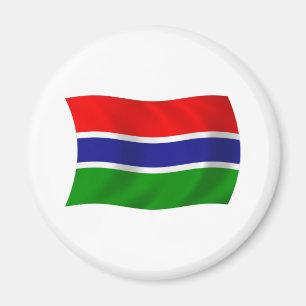 Imán de la bandera de Gambia