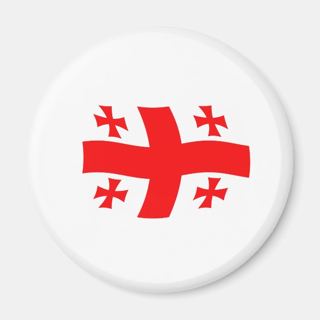 Imán de la bandera de Georgia (Frente)